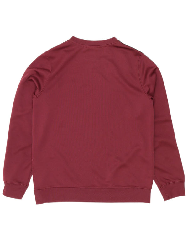 Nike Jungen-Sweatshirt mit Grafik, 12–13 Jahre, Größe L, Kastanienbraun, Farbblock