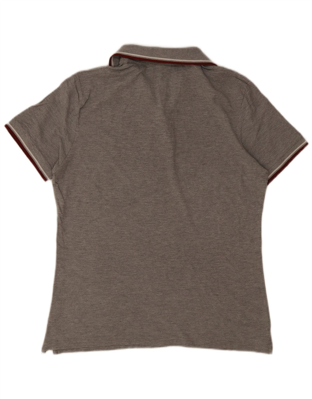 Diadora Herren-Poloshirt, groß, grau gestreift, Baumwolle