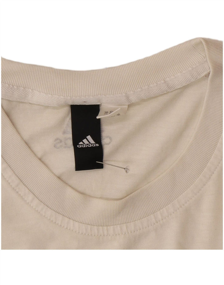 Adidas Herren Grafik T-Shirt Top 2XL Off White