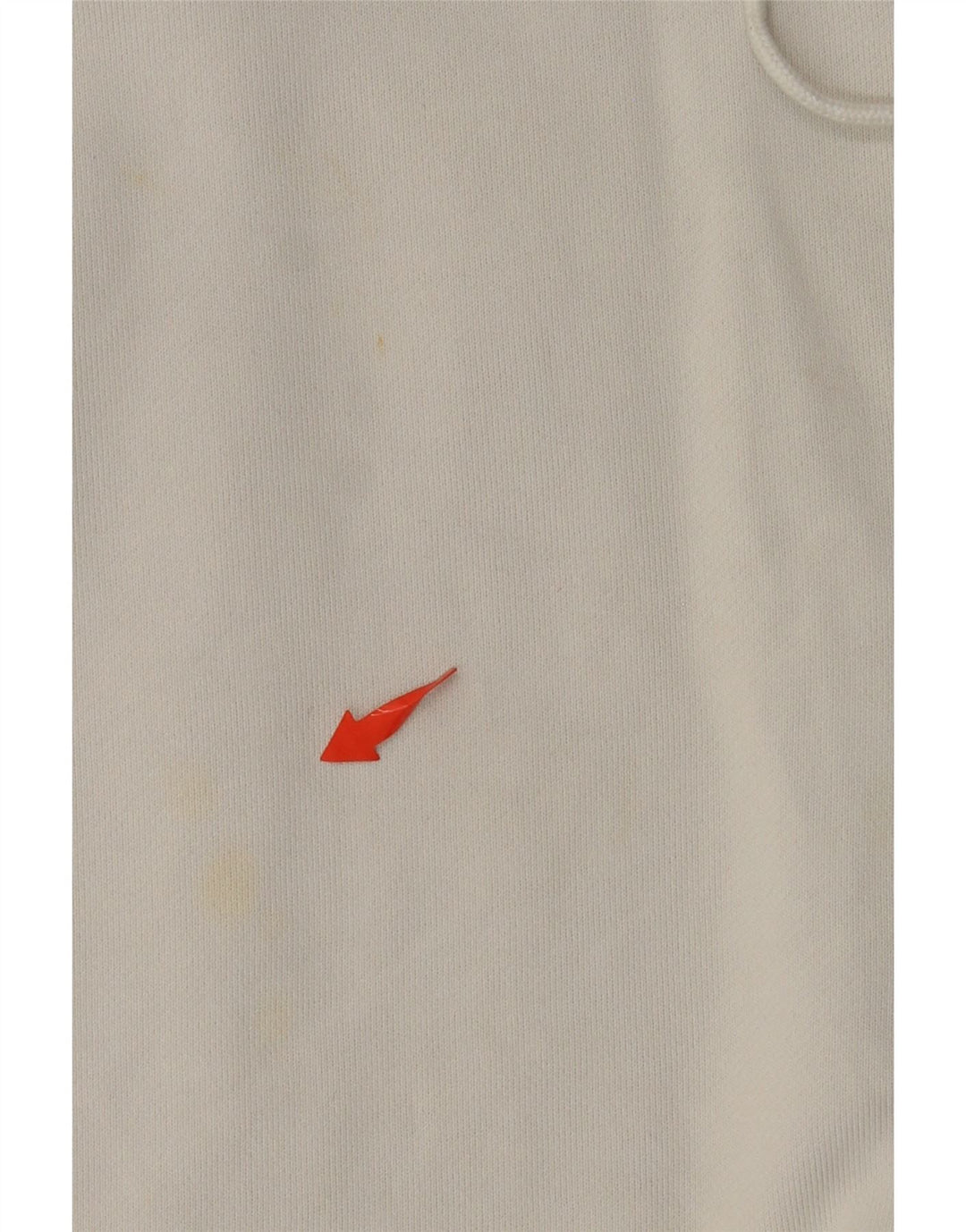 ADIDAS Damen Übergroßer Crop Hoodie Pullover UK 8 Small Weiße Baumwolle