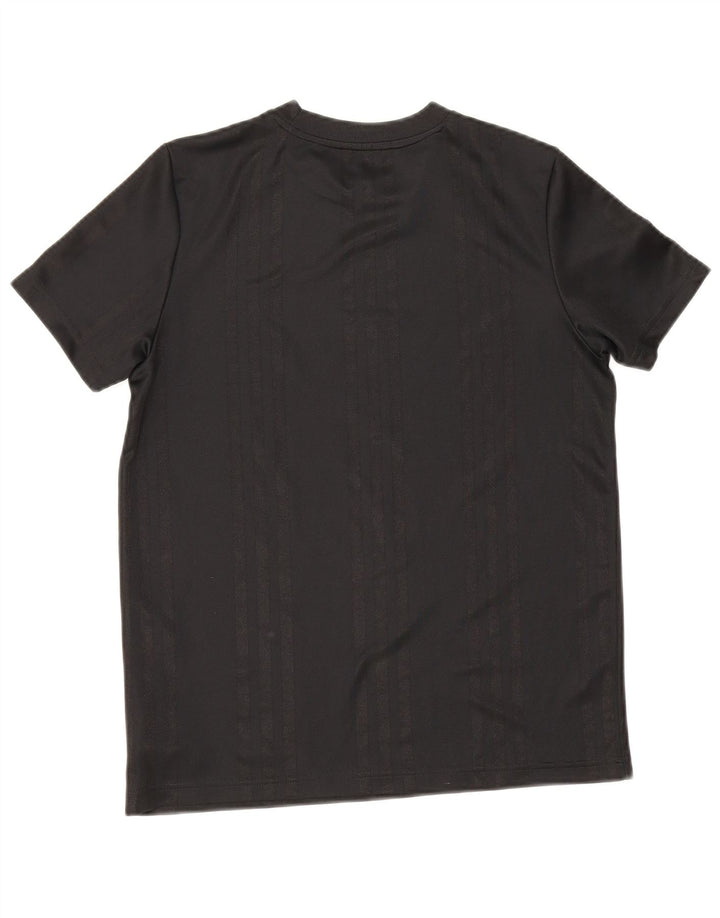 Adidas T-Shirt mit Grafik für Jungen, 12–13 Jahre, schwarzes Polyester