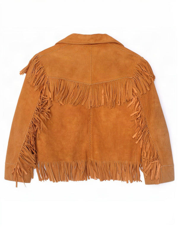 Quilon Western-Wildlederjacke für Jungen, 5–6 Jahre, Beige