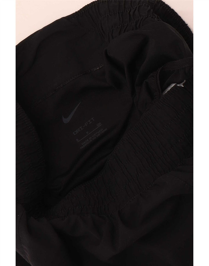 Nike Damen Graphic Sport Shorts UK 10 Small Schwarz Polyester
