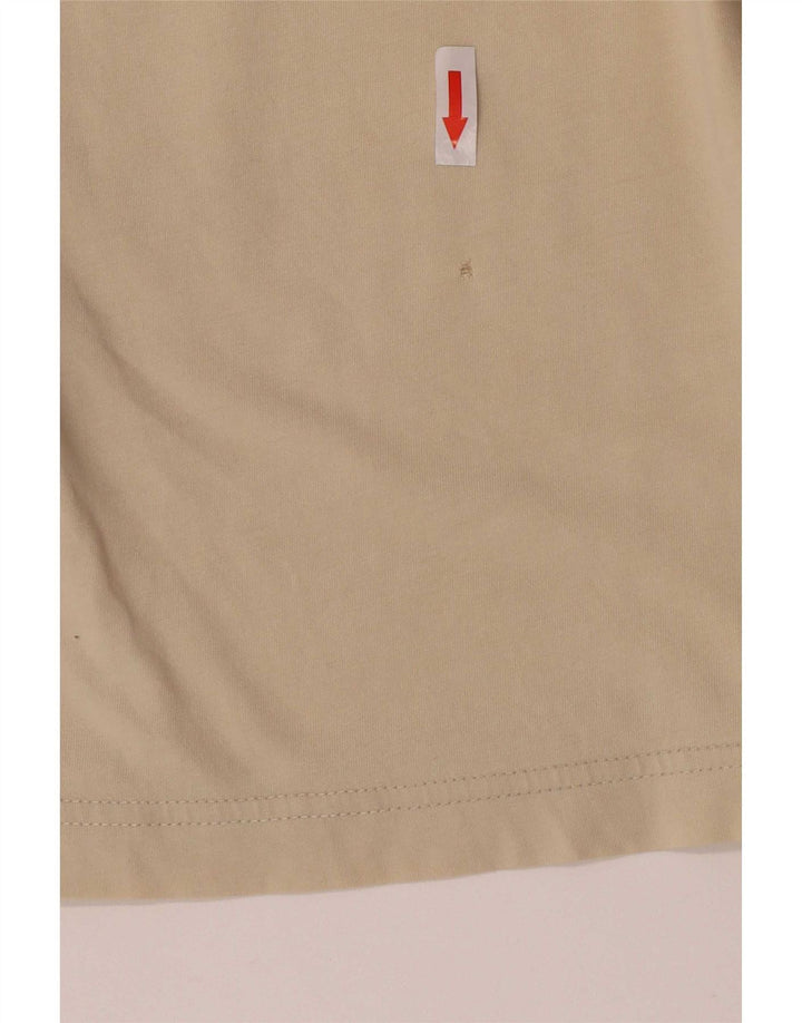 Kappa Herren T-Shirt Top Small Beige Colourblock Baumwolle