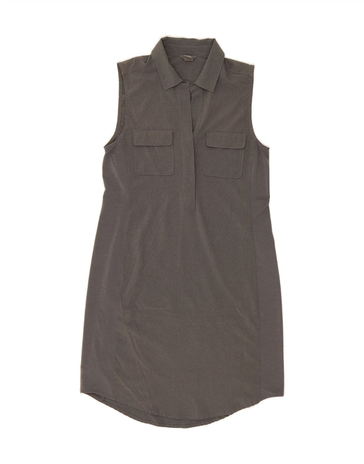 EDDIE BAUER Womens Sleeveless Pullover Shirt Dress UK 10 Small Grey Vintage Eddie Bauer and Second-Hand Eddie Bauer from Messina Hembry 