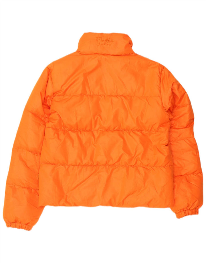 MAGGIE Damen Wattierte Jacke UK 14 Medium Orange Polyamid