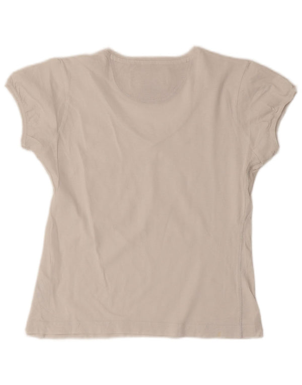 Champion Damen Heritage Classics Crop T-Shirt Top UK 12 Medium Weiß