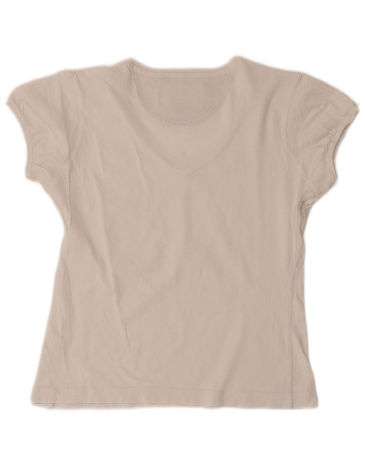 Champion Damen Heritage Classics Crop T-Shirt Top UK 12 Medium Weiß