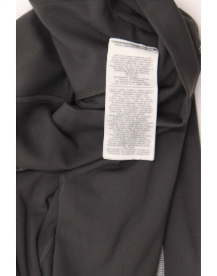 Nike Damen Dri Fit Crop Leggings UK 12 Medium Schwarz Polyester