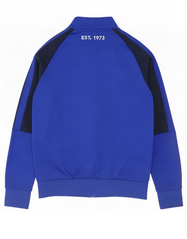 New Balance Herren-Trainingsanzugoberteil mit Grafik, mittelblau, Farbblock