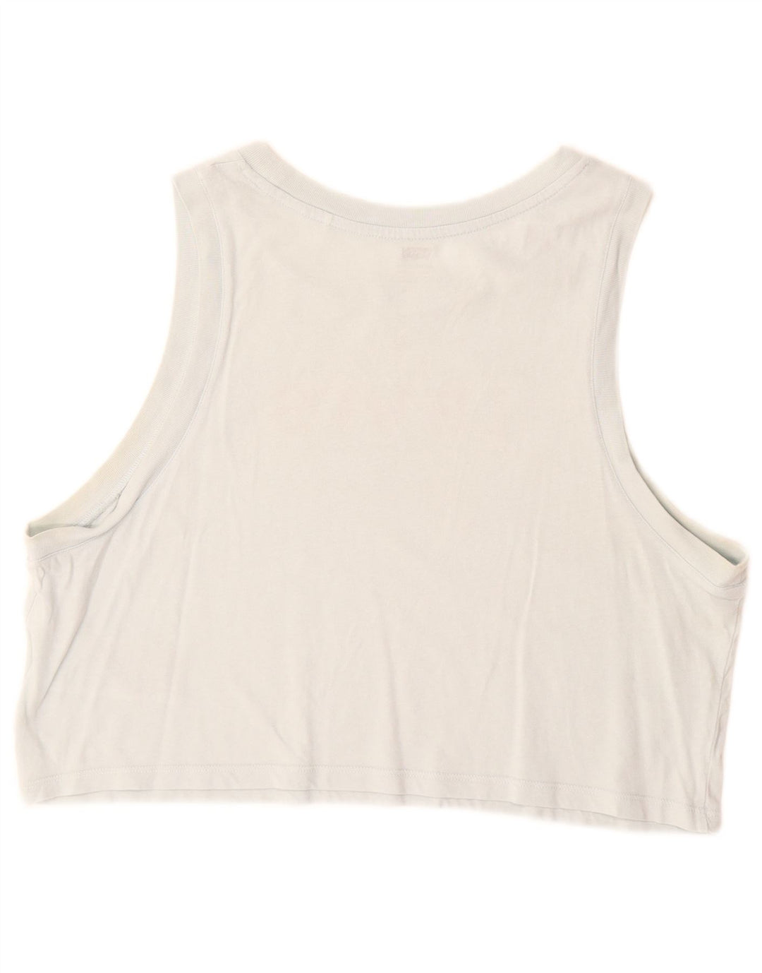 Levi's Damen Crop Graphic Vest Top UK 16 Large Blaue Baumwolle