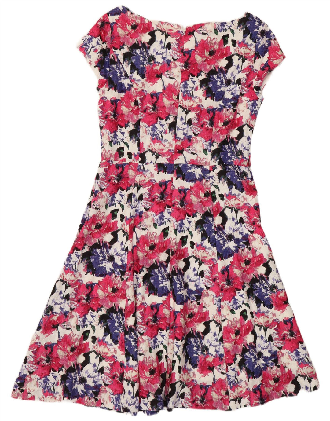 Laura Ashley Damen-Freizeitkleid, Größe M, mehrfarbig, Blumenmuster, UK 12