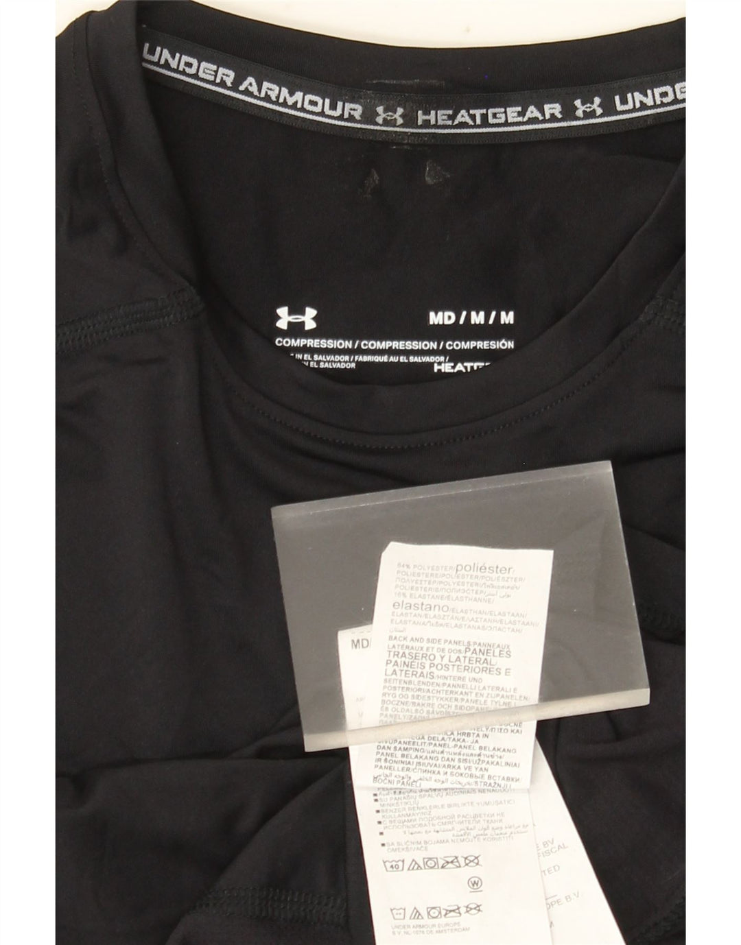 Under Armour Herren Heat Gear Top Langarm Medium Schwarz Polyester