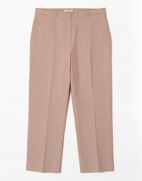 Marks & Spencer Damen Gerade Freizeithose UK 16 Large W32 L29 Beige