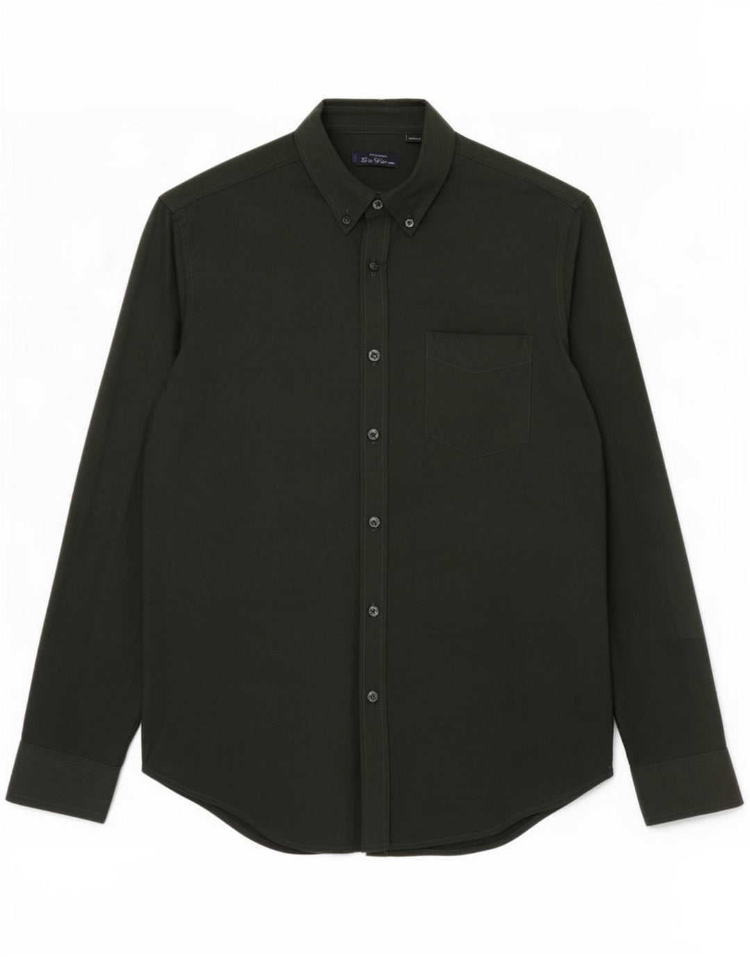 Ben Sherman Herrenhemd aus mittelgrüner Baumwolle