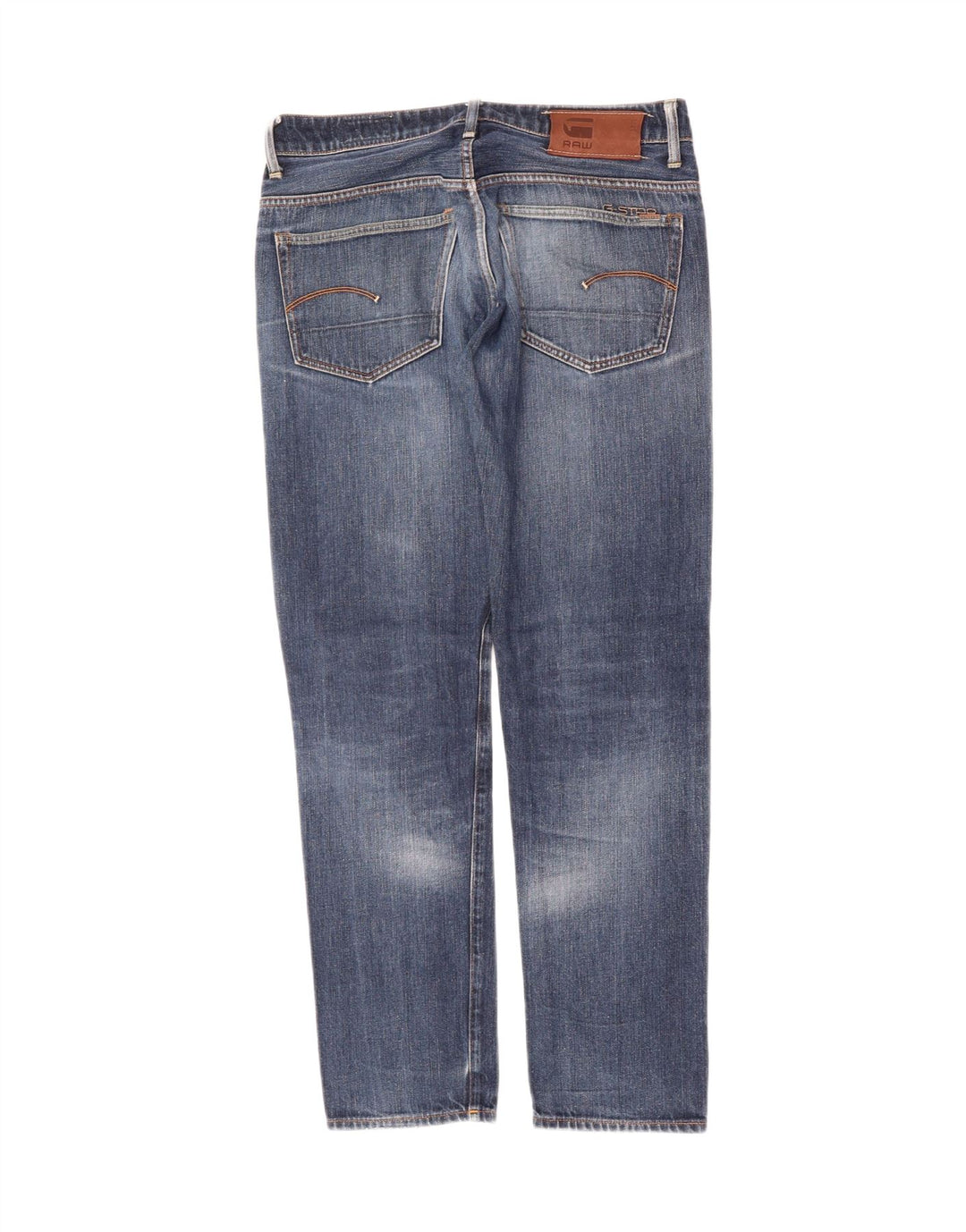 G-STAR Mens 3301 Straight Jeans W32 L34 Blue Cotton Vintage G-Star and Second-Hand G-Star from Messina Hembry 