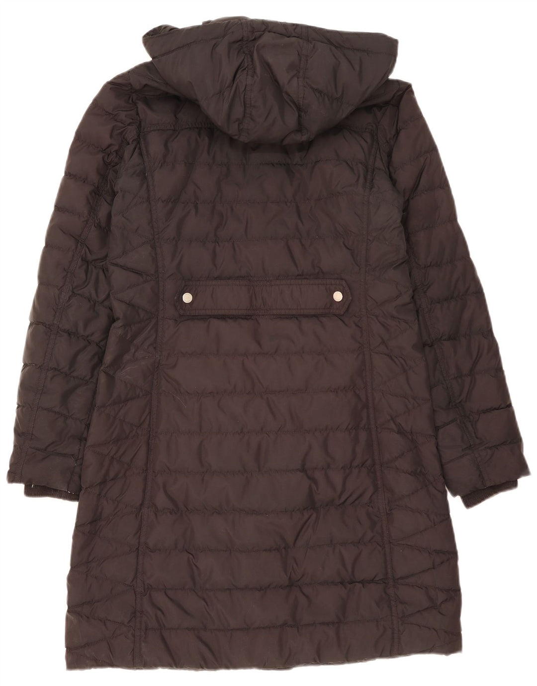 Tommy Hilfiger Wattierter Damenmantel mit Kapuze, UK 16, Small, Schwarz, Polyester