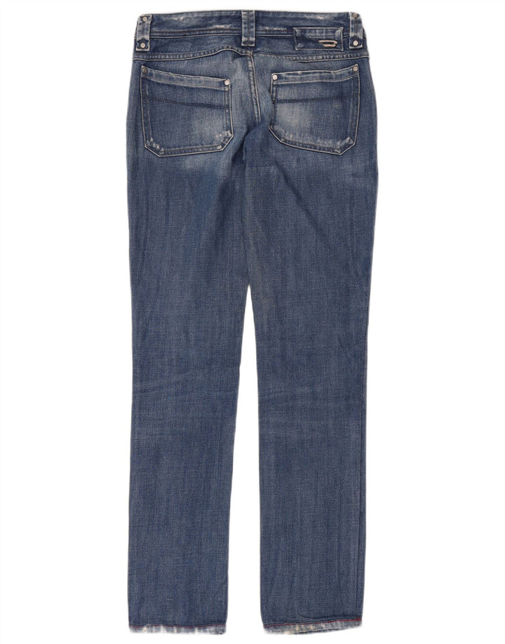 Diesel Damen Distressed Straight Jeans W30 L32 Blaue Baumwolle