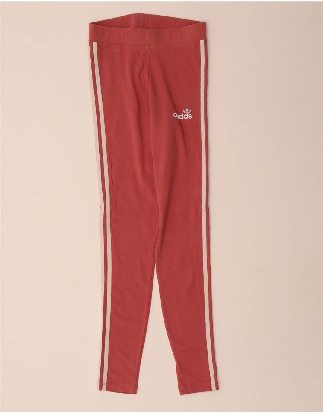 ADIDAS Damen Leggings UK 8 Small Rosa Baumwolle