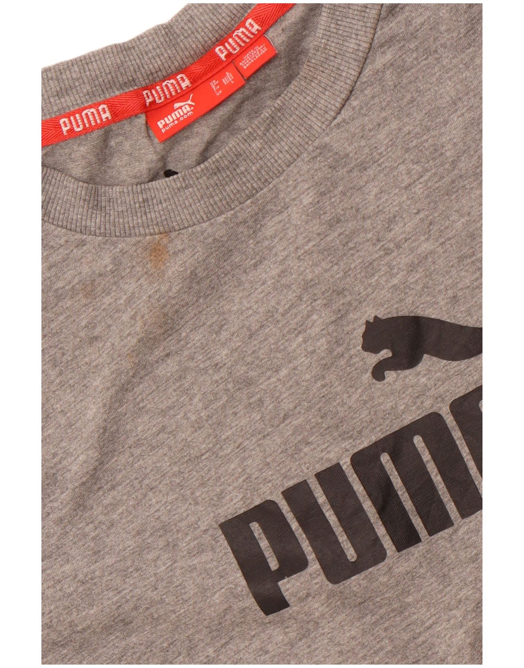 PUMA Herren Graphic T-Shirt Top Large Grau Baumwolle