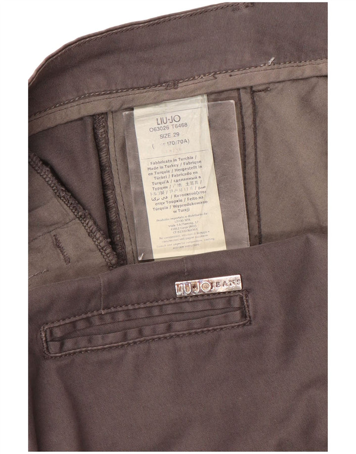 LIU JO Damen Slim Chino-Hose W29 L31 Grau