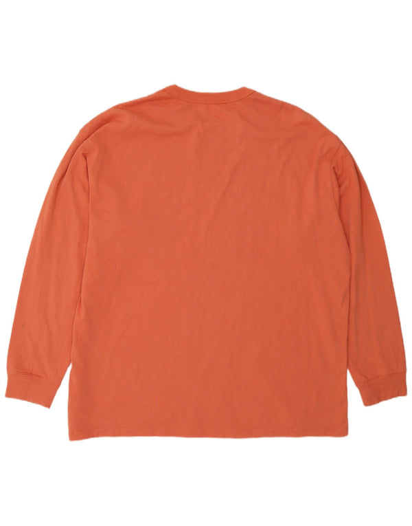 Nike Mens Loose Fit Top Long Sleeve XL Orange Cotton