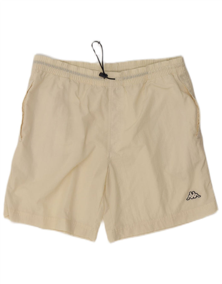 KAPPA Herren-Badeshorts, groß, gebrochenes Weiß, Polyamid