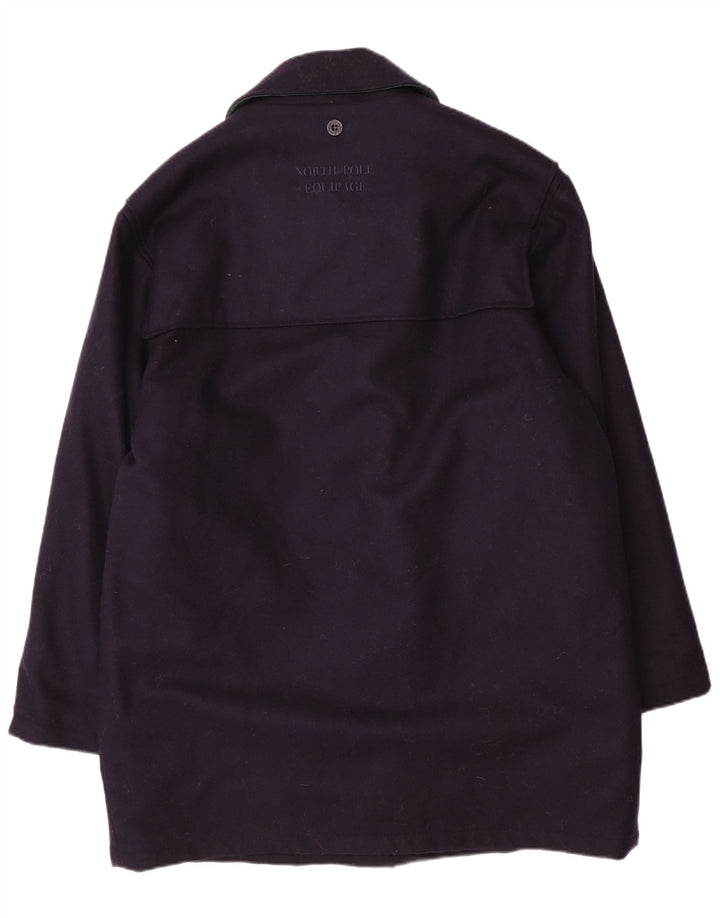 NORTH POLE Herren Dufflecoat UK 40 Große marineblaue Wolle