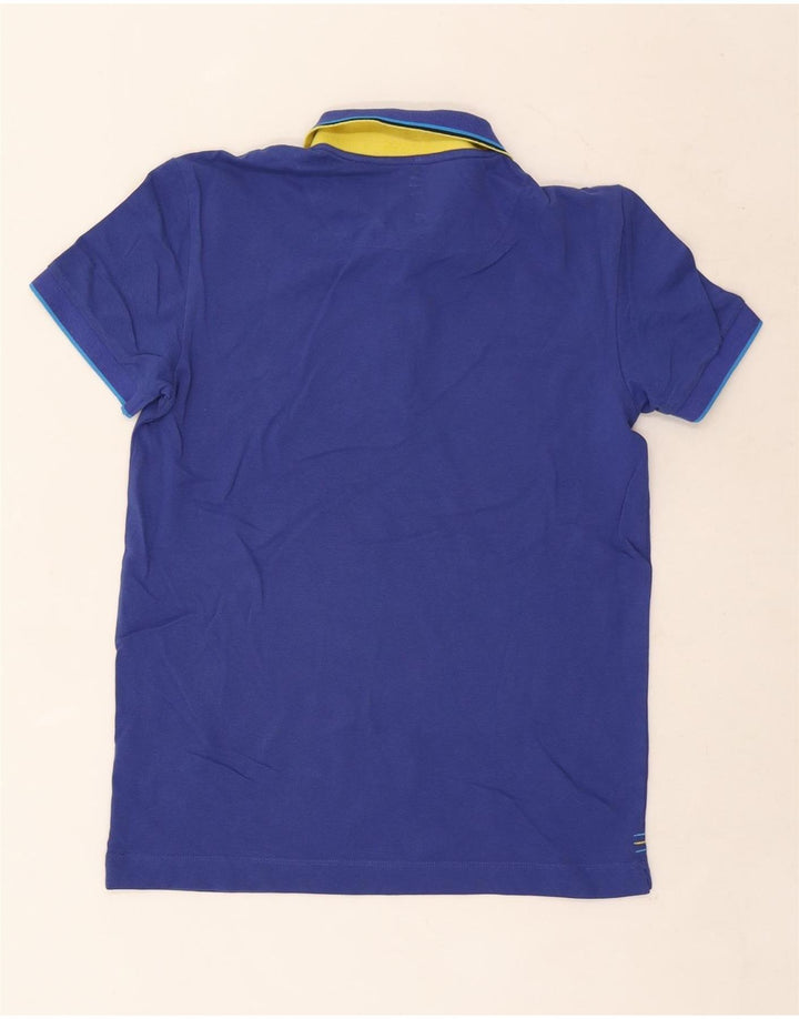 Gas Herren-Poloshirt, klein, blau gestreift, Baumwolle