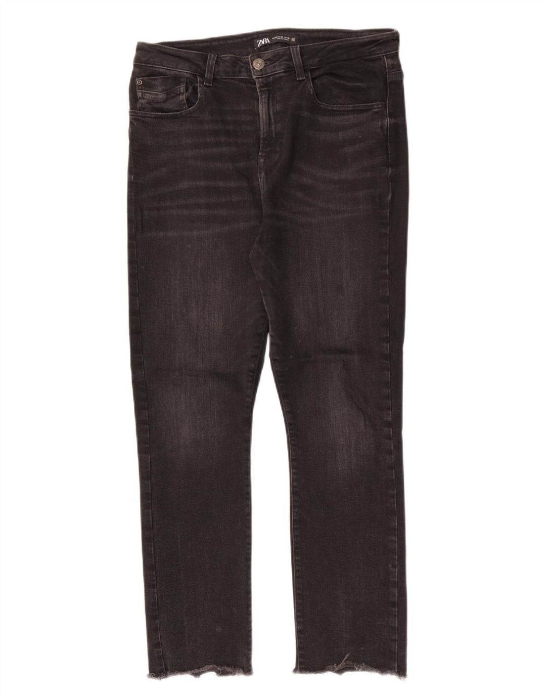 Zara Damen Slim Jeans EU 40 Medium W30 L27 Schwarz