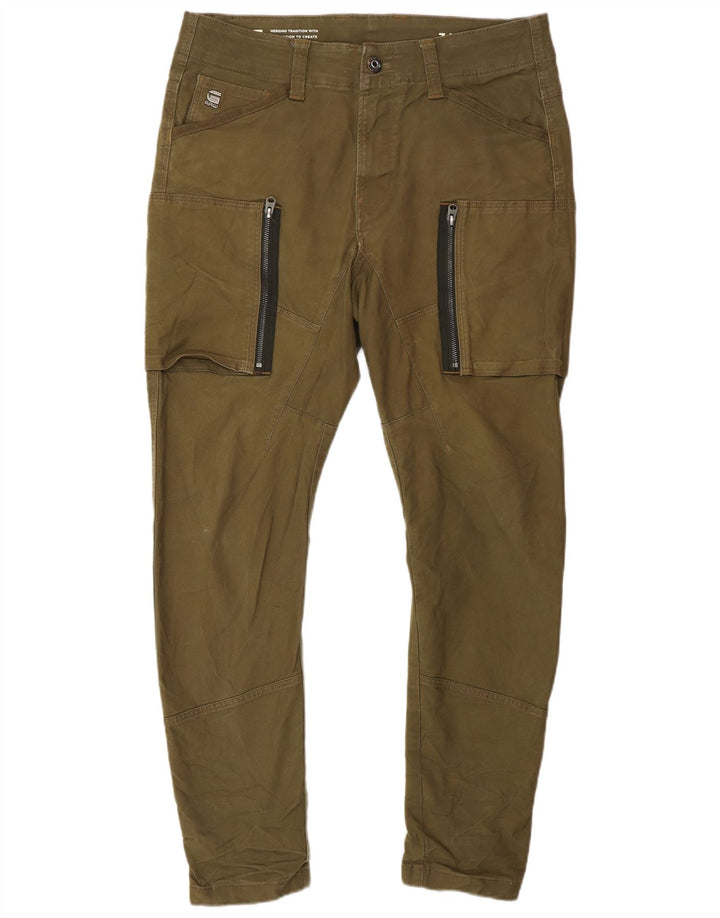 G-STAR Herren Banana Slim Cargohose W34 L30 Khaki Cotton Army