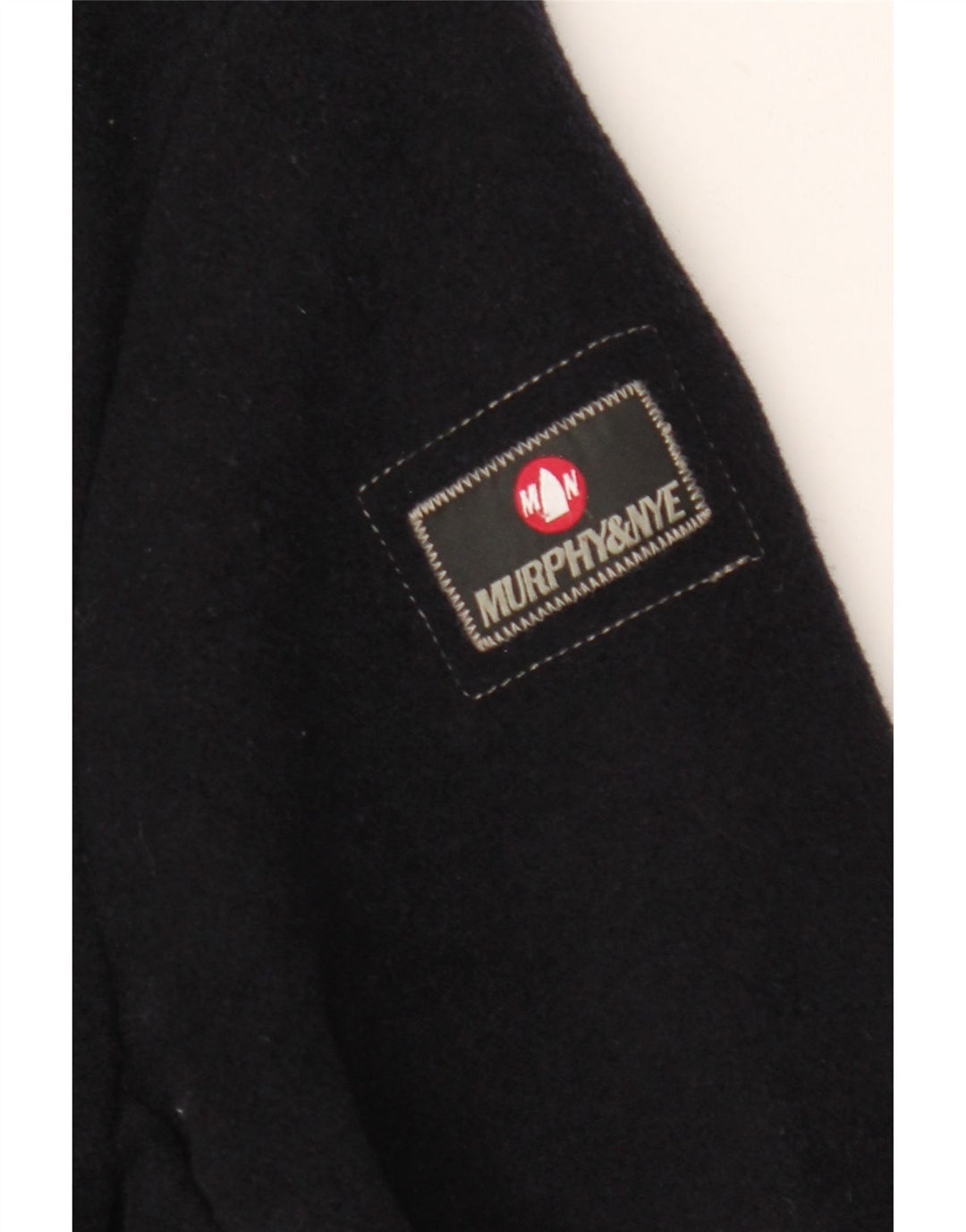Murphy & Nye Herren Pea Coat UK 40 Große marineblaue Wolle