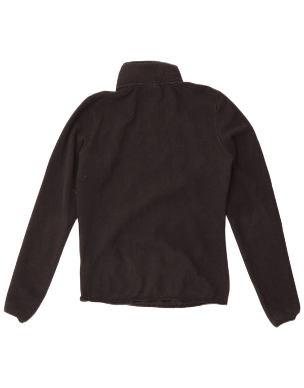 The North Face Damen-Fleecepullover mit Reißverschluss am Hals, UK 10, Größe S, Schwarz, Polyester