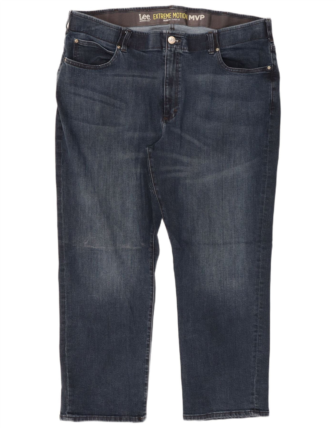 LEE Herren Relaxed Fit Straight Jeans W46 L30 Blaue Baumwolle