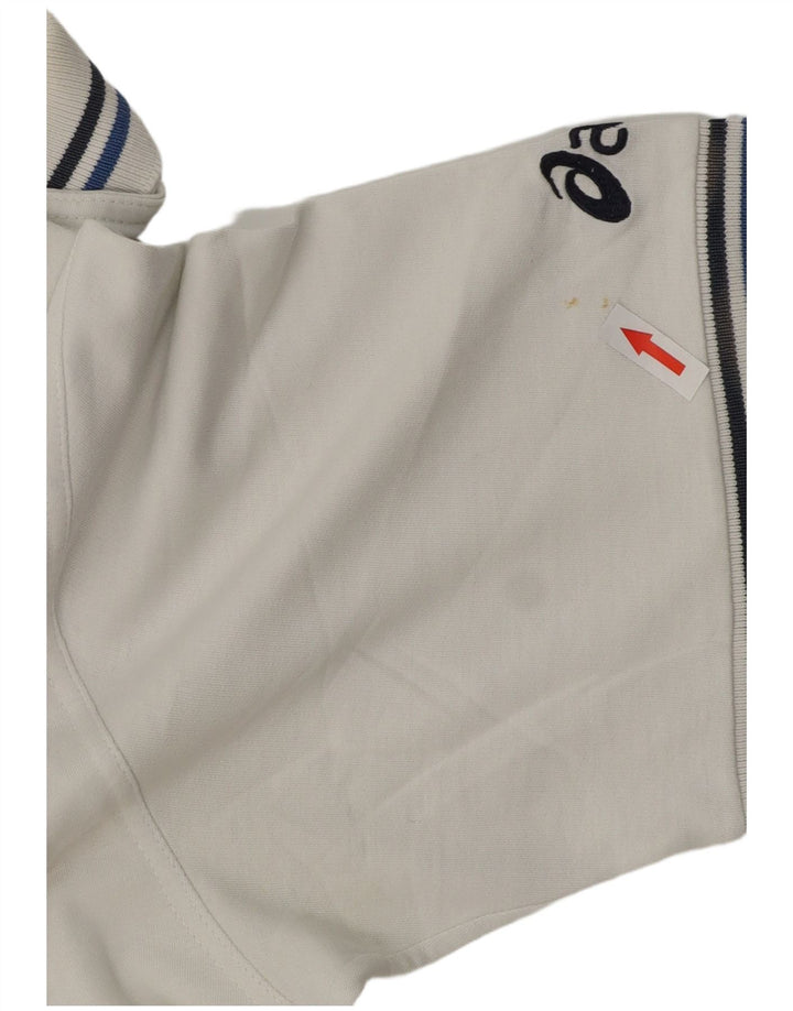 Asics Herren Poloshirt XL Weiße Baumwolle