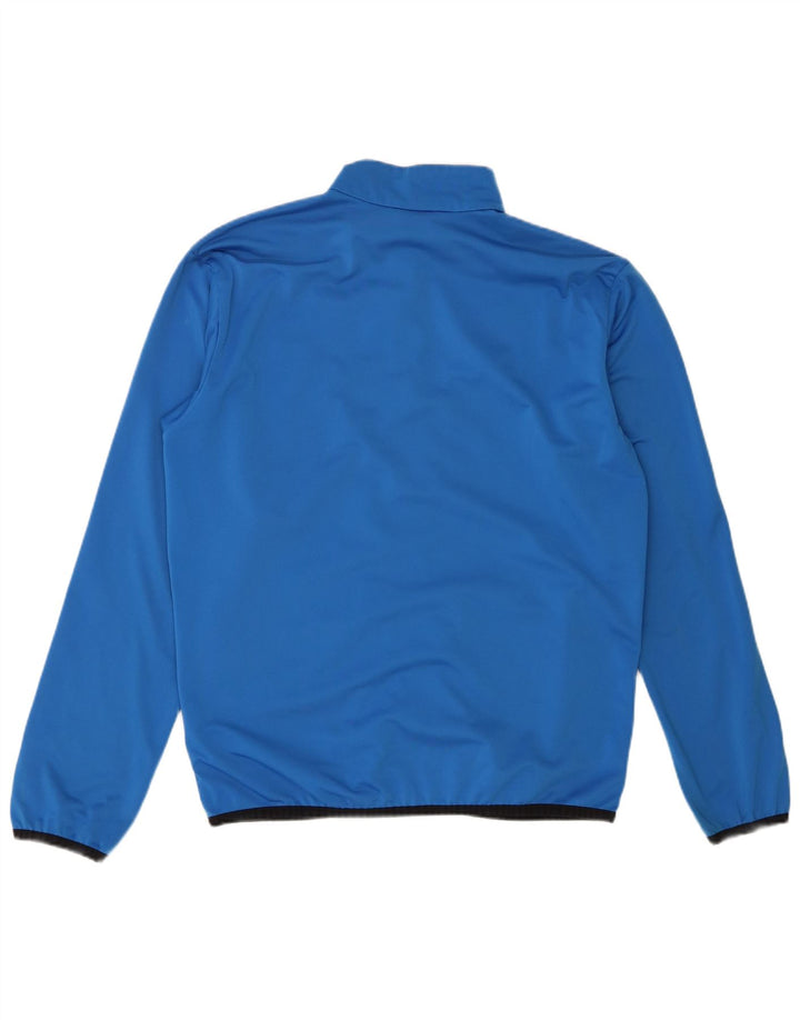 Puma Herren-Trainingsanzugoberjacke aus mittelblauem Colourblock-Polyester