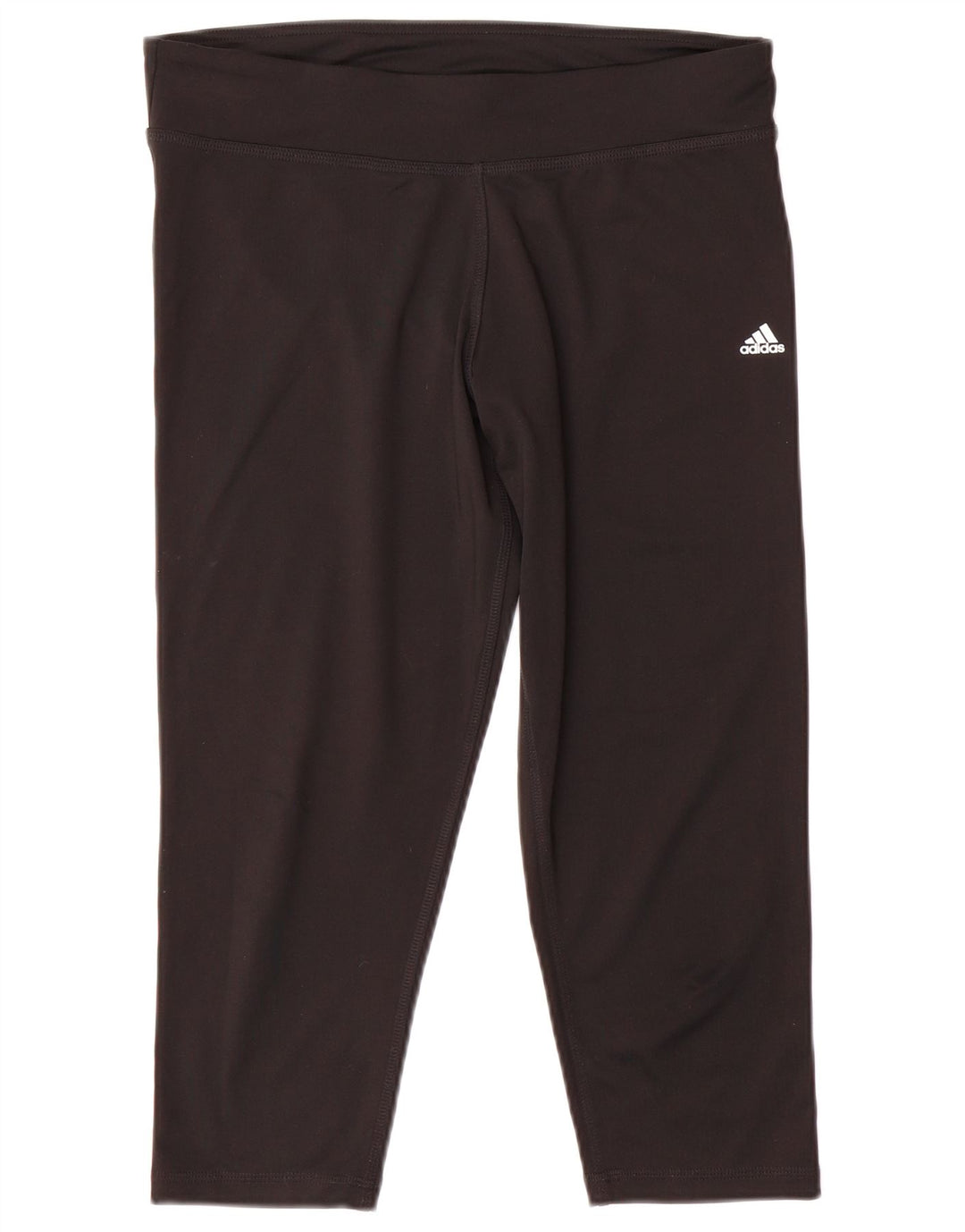 Adidas Damen Climalite Capri Leggings UK 16/18 Large Schwarz Polyester