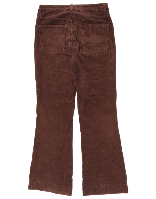 Marks & Spencer Damen Flare-Cordhose UK 12 Medium W30 L30 Braun