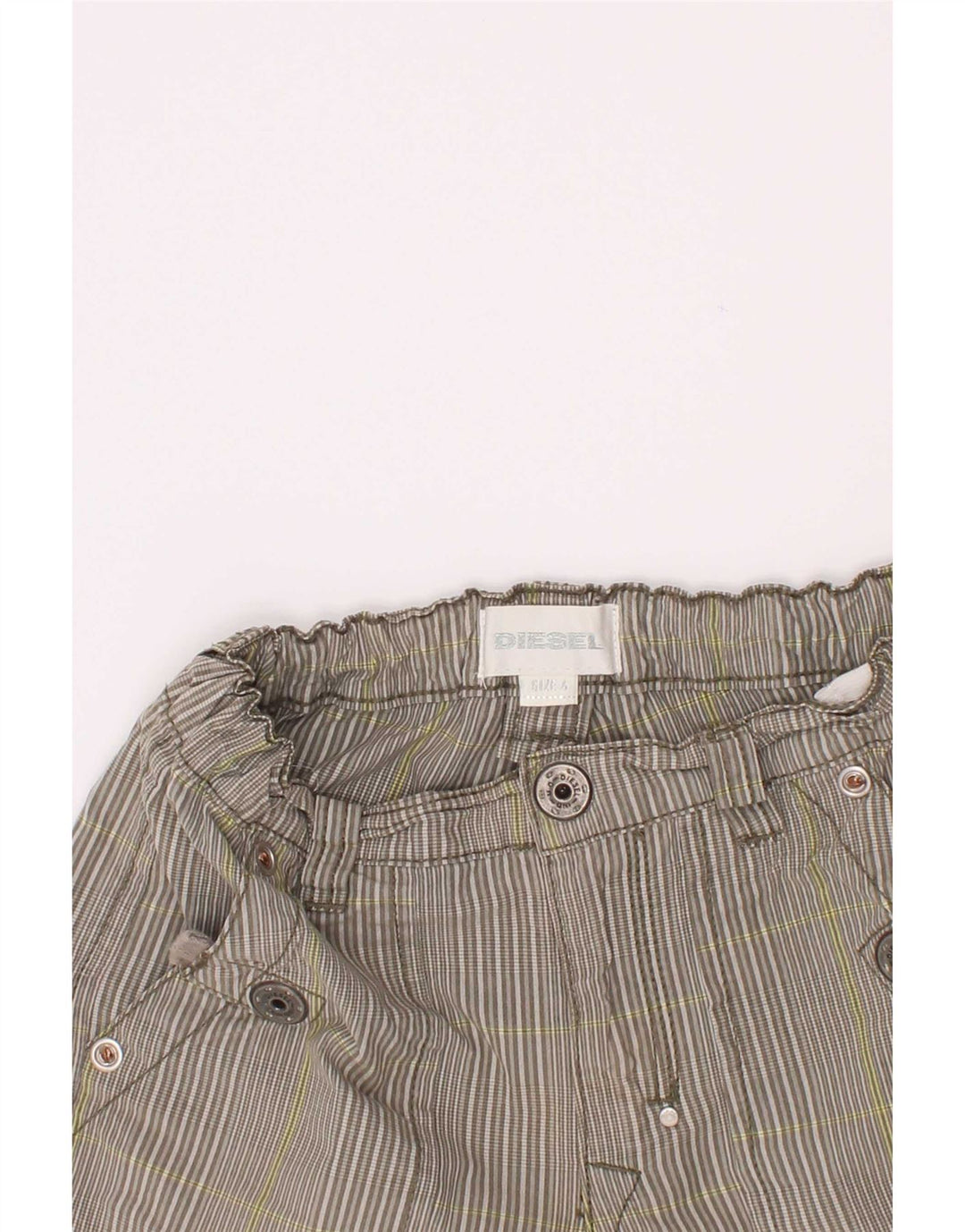 Diesel Jungen Cargoshorts 3–4 Jahre W22 grau gestreift aus Baumwolle