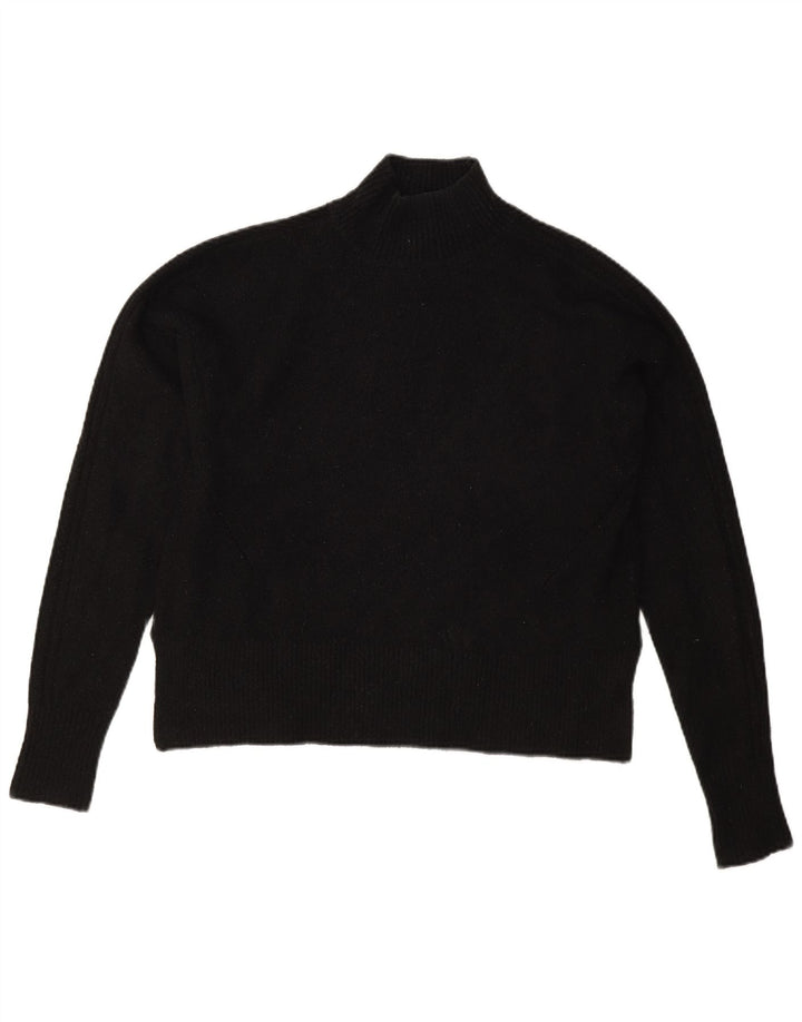 Jack Wills Damen-Pullover, übergroß, Rollkragenpullover, Gr. 8, Schwarz
