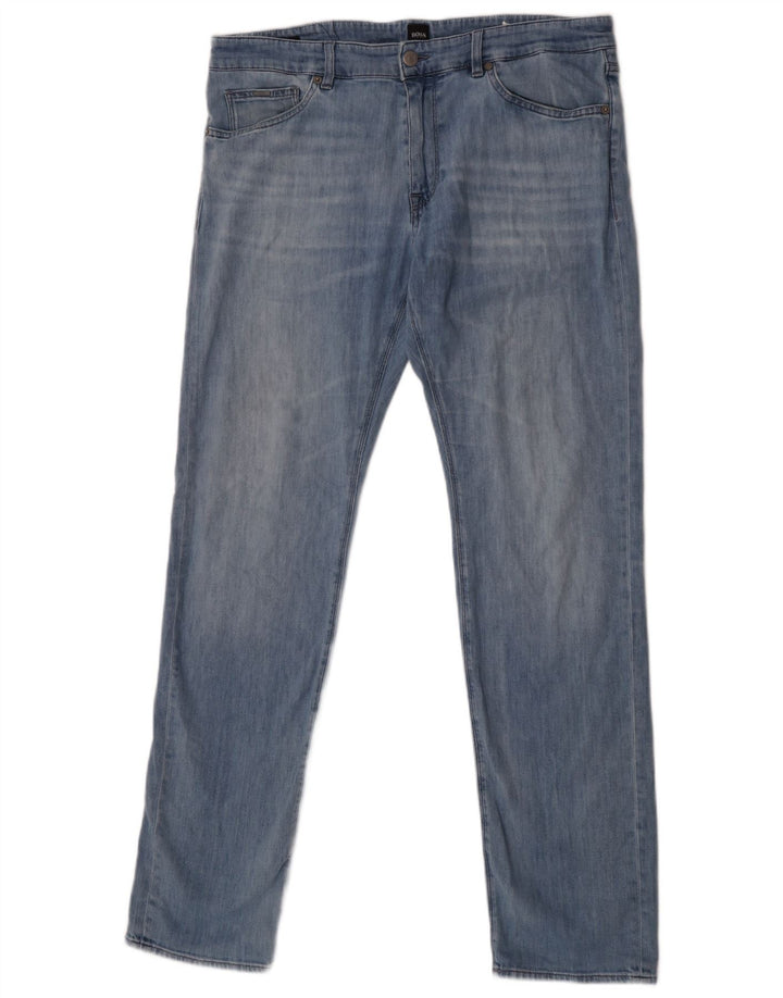 Hugo Boss Herren Slim Jeans W34 L34 Blaue Baumwolle