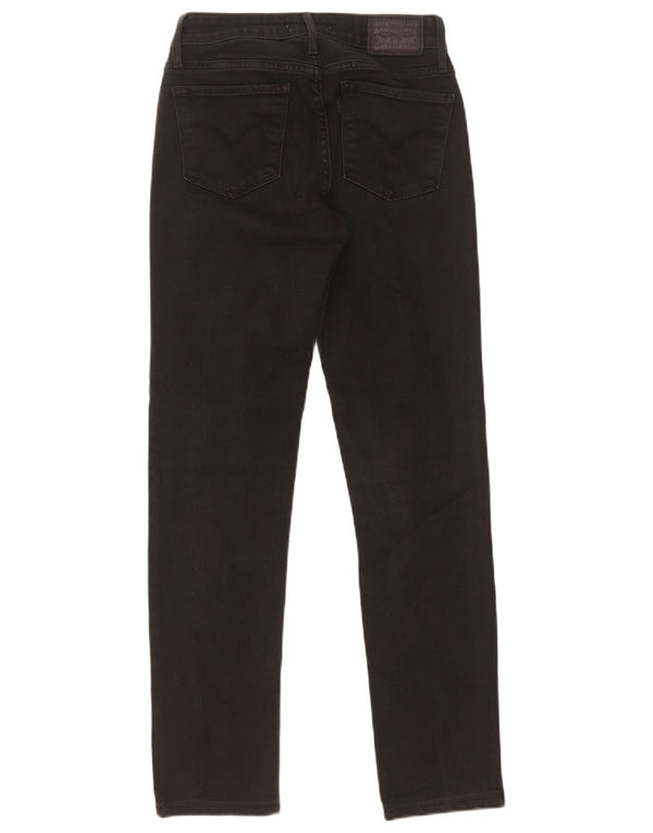 Levi's Damen 712 Slim Jeans W25 L29 Schwarz