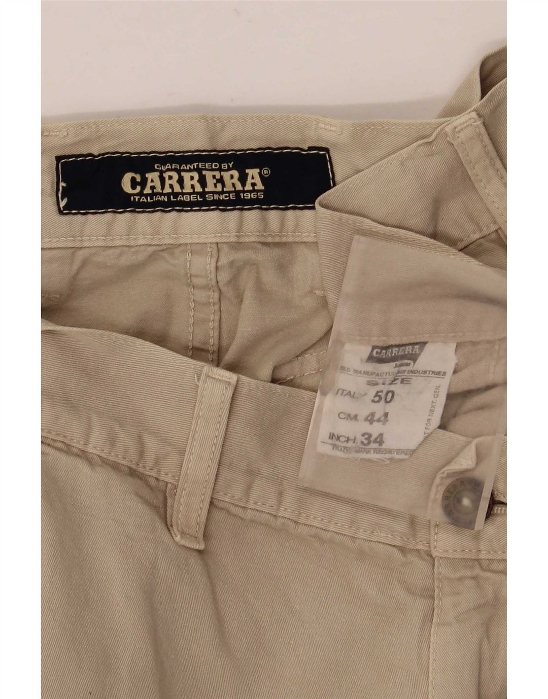 Carrera Herren Cargoshorts IT 50 Large W34 Beige Baumwolle