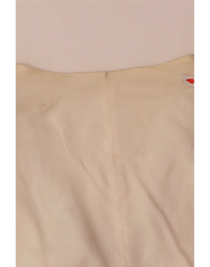 Vintage Herren Weste IT 56 2XL Graue Seide
