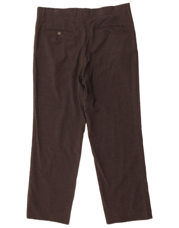 Gerade Anzughose für Herren von Zara, EU 46, XL, W36, L29, Grau, Polyester