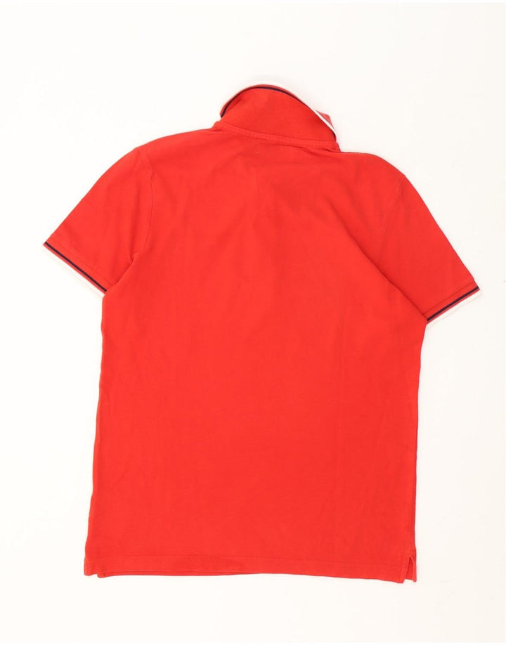 Diadora Herren-Poloshirt, kleine rote Baumwolle