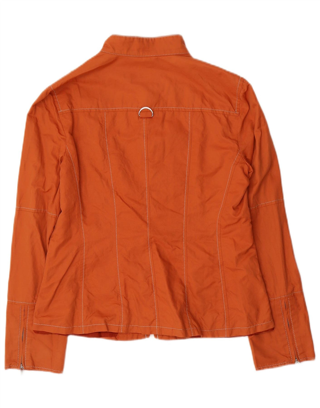 Marella Damen Bomberjacke UK 12 Mittelorange Baumwolle