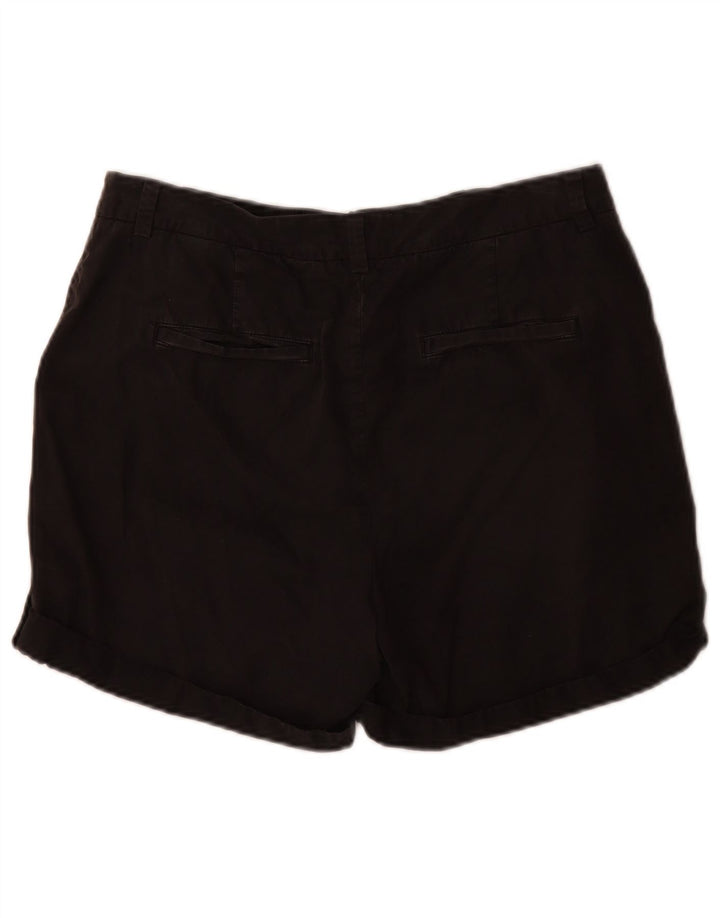 Marks & Spencer Damen Chinoshorts UK 12 Medium W32 Schwarze Baumwolle