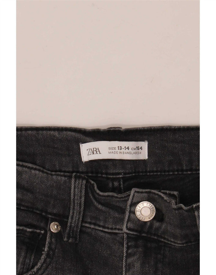 Zara Schlagjeans für Mädchen, 13–14 Jahre, W26, L29, Grau