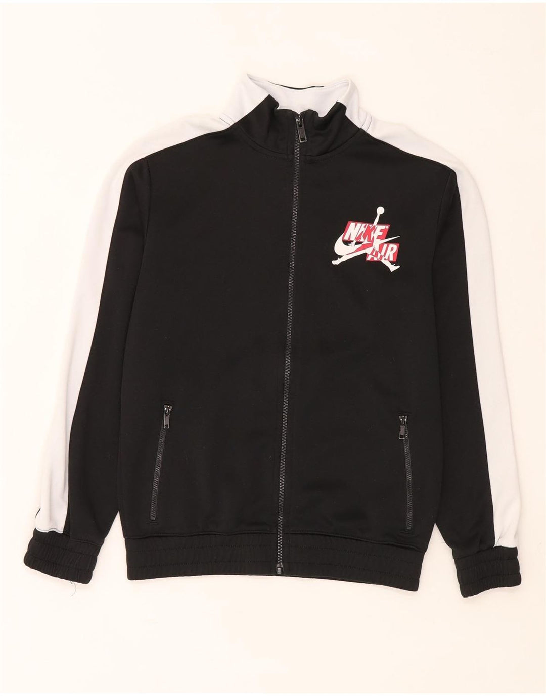 Jordan Jungen-Trainingsanzug-Top-Jacke, 10–11 Jahre, Mittelschwarz, Farbblock